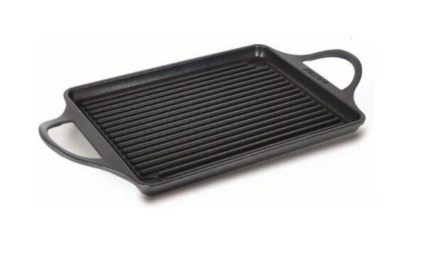 AGA Induction Cast Aluminium Griddle - The 6.5mm base provides optimum heat absorption and distribution, delivering outstanding energy efficiency. The non-stick coating makes cleaning easy. A quick soak in hot, soapy water will do the trick. The griddle is suitable for use on all cookers including induction and performs well on hotplates and in the AGA ovens.
