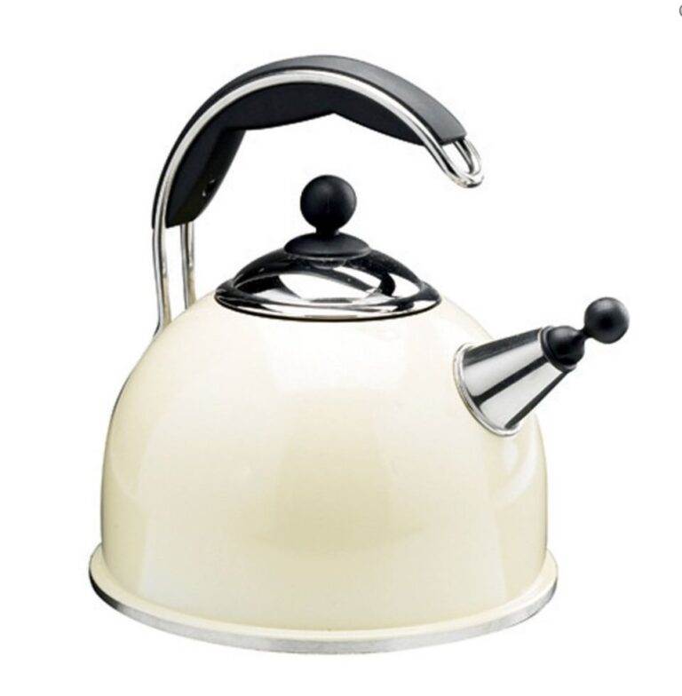 AGA Stainless Steel Whistling Kettle Cream