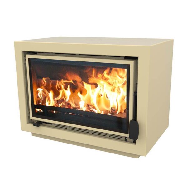 Charnwood Bay 5 BX - The Bay BX is the latest addition to the Bay range. The firebox and frame of the stove is the same as the Bay VL but features an outer casing transforming the appliance into a freestanding stove. The Bay BX can be installed directly onto a hearth or we offer a choice of three base options to raise the stove up: bench stand, centre stand or store stand.
