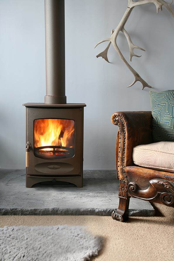 Charnwood C-Four BLU Woodburning Stove - The Charnwood C-Four BLU Stove is DEFRA Approved allowing wood burning in smoke controlled areas and is also Ecodesign ready and exceeds the 2022 EU directives for reduced particulates and emissions.