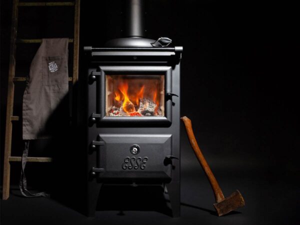 Esse Warmheart Cooking Stove - The compact Esse Warmheart wood-fired cooking stove is the perfect heating solution for a bijou country cottage or remote backcountry bothy. While its rugged cast-iron design and simple styling may give the impression that the Warmheart has been around for decades, this state-of-the-art piece of quality British engineering encapsulates everything we?ve learned in more than 160 years of manufacturing stoves and range cookers. Using the same principles as our best-selling Ironheart, the wood-fired Warmheart Stove provides ample heat to keep things warm and toasty while a casserole bubbles away on the hob or a couple of steaks sizzle in the firebox. No gas or electricity? No problem. The Warmheart comes into its own in an off-grid environment, making it the perfect choice for heating a bolt hole in the outback or a cabin in the woods.