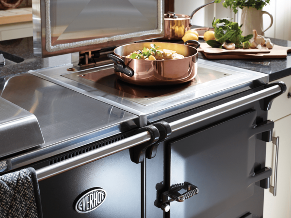 Everhot 150+ - The?Everhot 150+?has four large ovens and a wealth of cast iron hotplate capacity, as well as two grills, integral controls and a useful resting plate positioned between the hotplates. As with the Everhot 120+, this is the ideal cooker for those who require more heat in their kitchen. Click?<a href="https://www.topstak.co.uk/events/">here</a>?for a list of upcoming cooking demonstrations