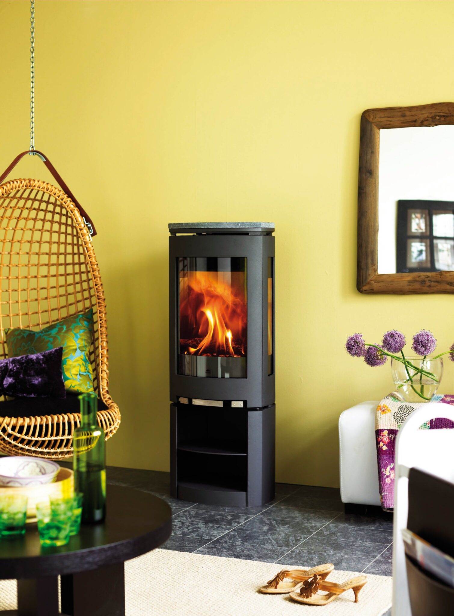 Jotul F370 Contemporary Woodburner Stove Topstak