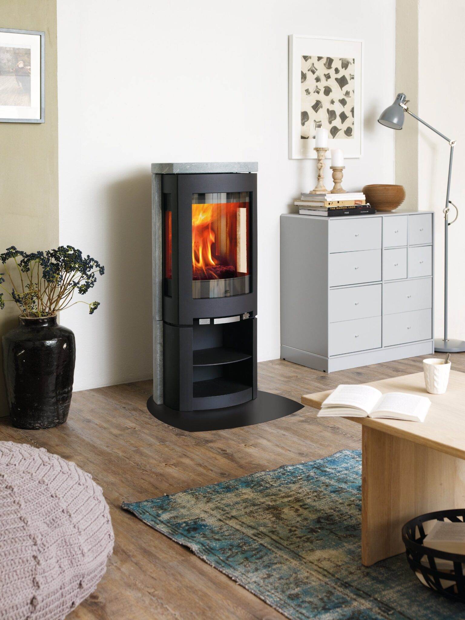 Jotul F370 Contemporary Woodburner Stove Topstak