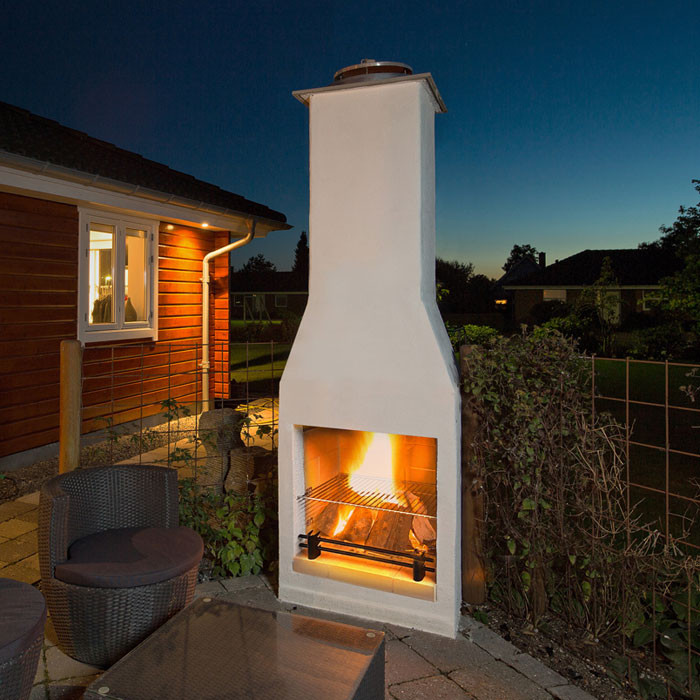 Isokern Garden Fireplace 500, Outdoor Stone Fireplace Kits Uk