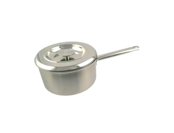 Stainless Steel Saucepan & Lid - Elegance in the kitchen and on the dining table. Copper provides excellent thermal conductivity, allowing you greater control over your cooking with a stainless steel interior for easy cleaning.