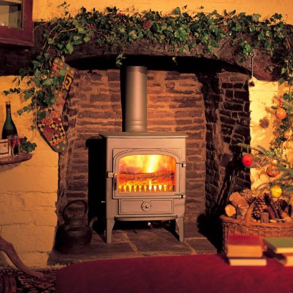 Clearview Vision 500 Multifuel Stove 8kw in Black, Brass Fittings & 4" Legs (1) £1,340.00