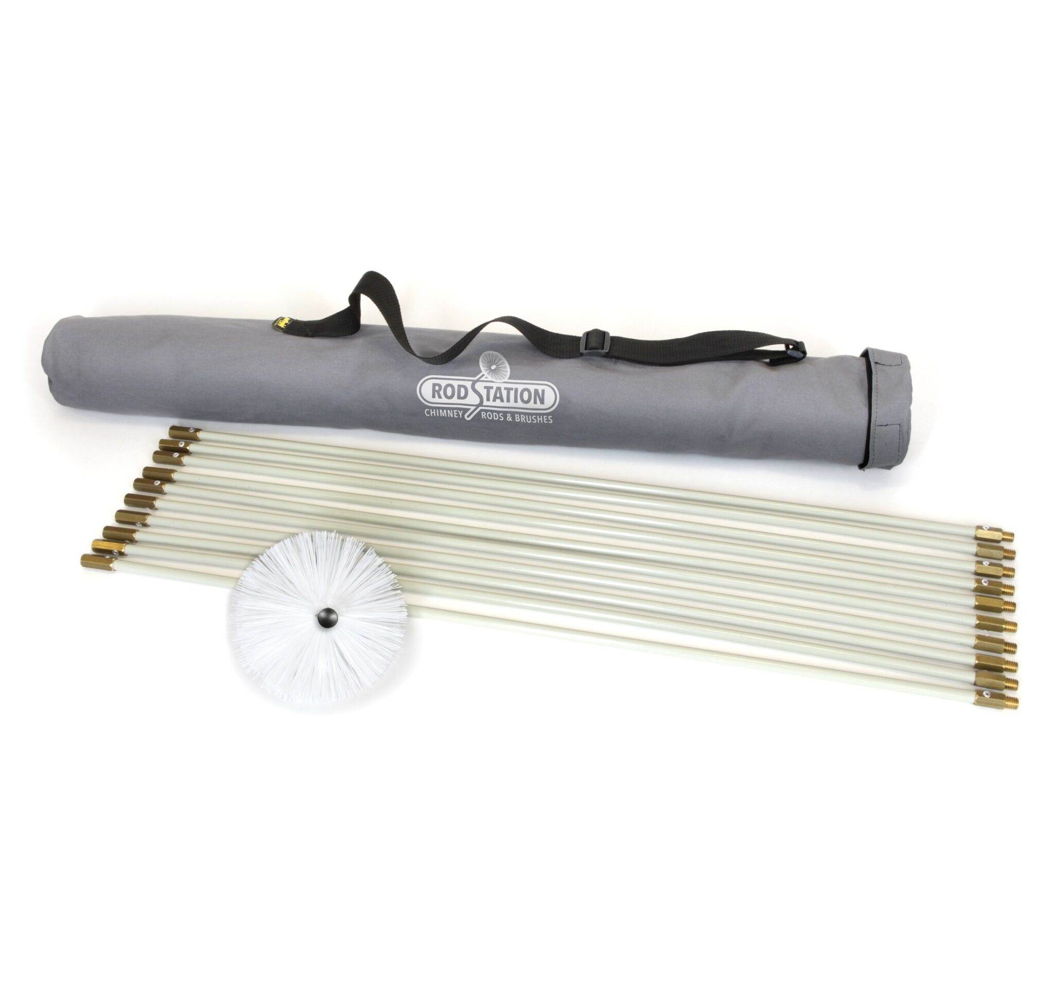 Flexible Chimney Liner Sweeping Kit (6" Soft Bristle Brush) Topstak