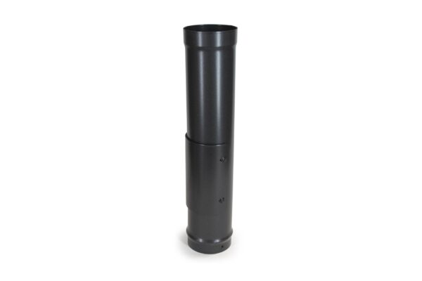 600mm (2ft) Pipe with Access Door - Vitreous Enamel Flue Pipe - Matt Black