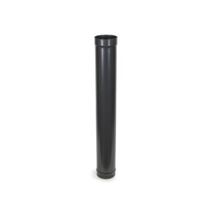 900mm (3ft) Length Pipe - Vitreous Enamel Flue Pipe - Matt Black