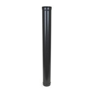 1200mm (4ft) Length Pipe - Vitreous Enamel Flue Pipe - Matt Black