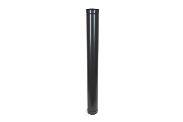 1200mm (4ft) Length Pipe - Vitreous Enamel Flue Pipe - Matt Black