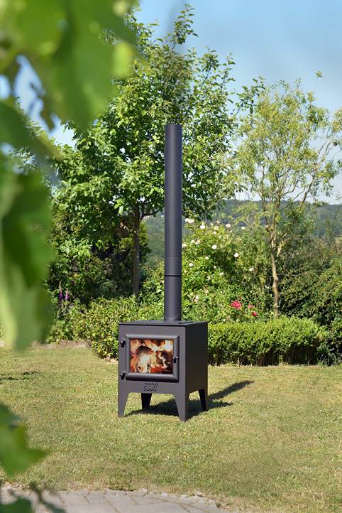 Esse Garden Stove Outdoor Heater & BBQ - <p style="vertical-align: baseline; margin: 0cm 0cm 19.2pt 0cm;"><span style="font-family: &quot; color: #4e5768;">High quality outdoor stove by master stove makers ESSE with BBQ feature. The Esse Garden stove comes complete with a hotplate and a grill for fantastic wood fired cooking at its best. In stove mode with the hot plate swapped over for the grill this makes an ideal solution for keeping toasty on cooler summer evenings. Includes chimney and quick release placement wheels to assist with relocation in the garden.</span></p>