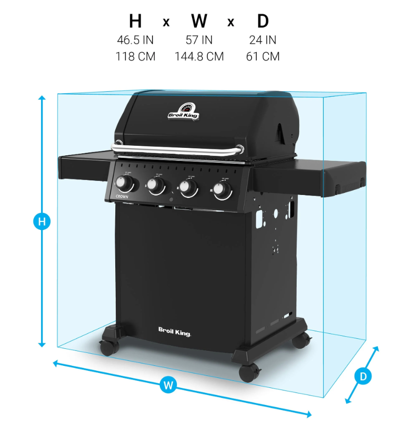 Broil King Crown 410 Shadow - Gas BBQ - The Crown™ 410 Shadow combines sleek, contemporary styling with serious grilling performance  - everything you need to create delicious meals and impress your guests at your next BBQ. &nbsp;