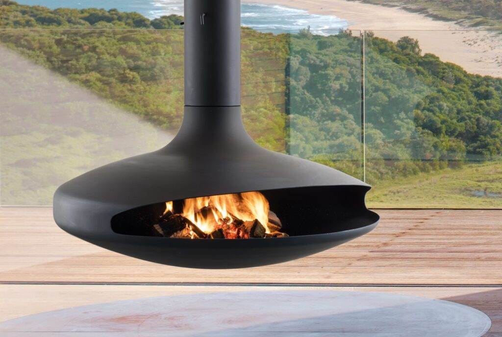 Focus Gyrofocus Gas Suspended Rotating Fireplace