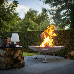 Lotus Cast Aluminium Firebowl - Low