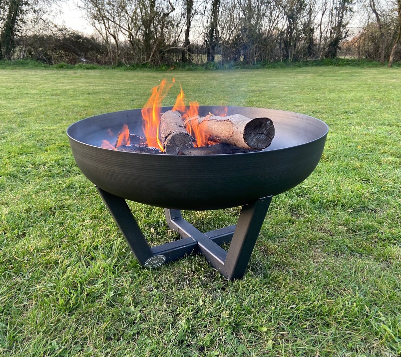 Topstak 60cm Firepit With S Bbq Grill, Fire Pit Liner Uk