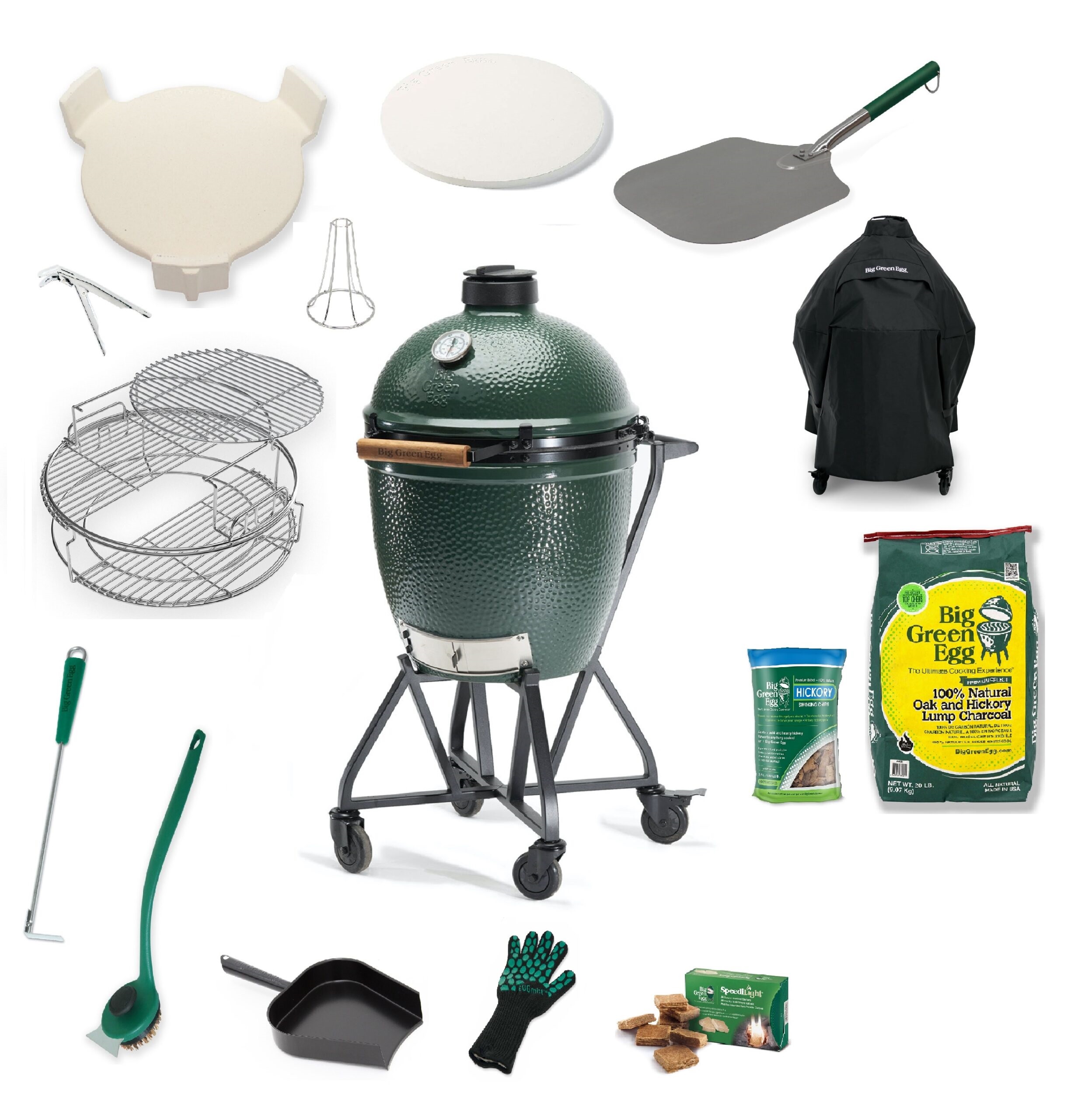 Large Big Green Egg Full Bundle 1 Large Big Green Egg Full Bundle