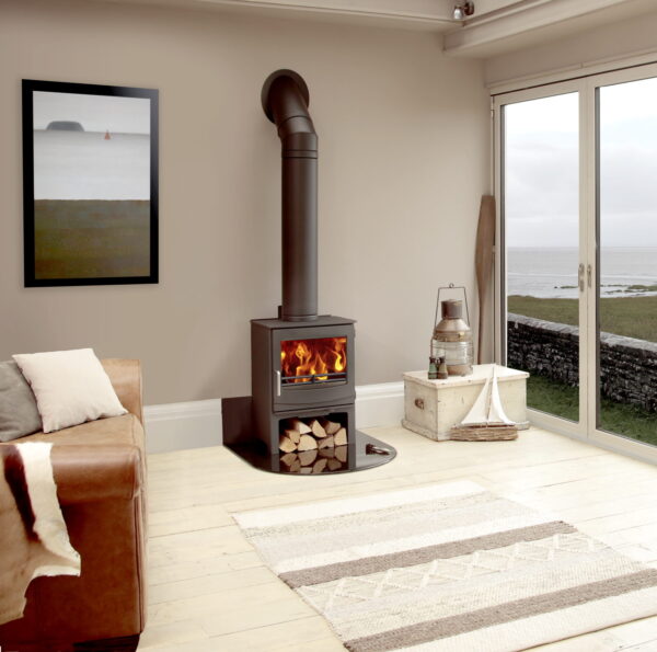 Woodwarm Fireview ECO 7kw on Logstore