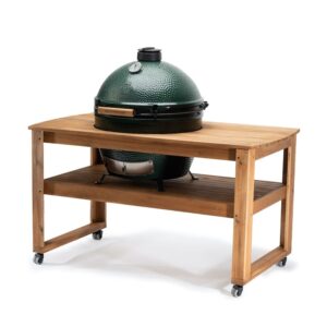 X-Large Big Green Egg in Acacia Table