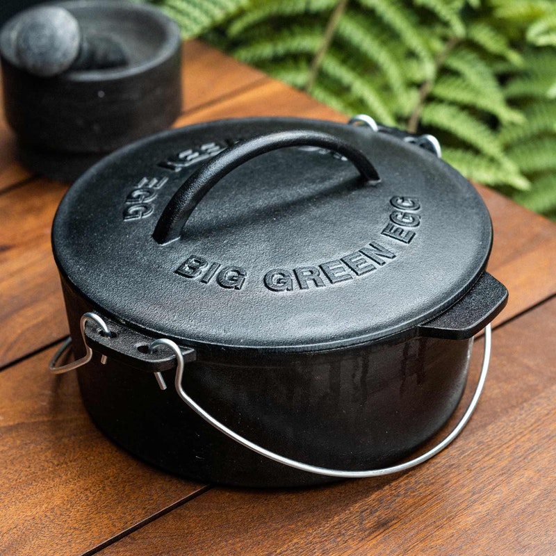 Cast Iron Dutch Oven for Big Green Egg