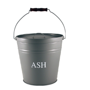 Grey Ash Bucket with Lid