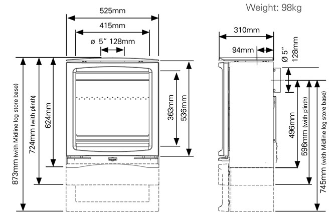 Vogue-Medium-Slimline-Dimensions