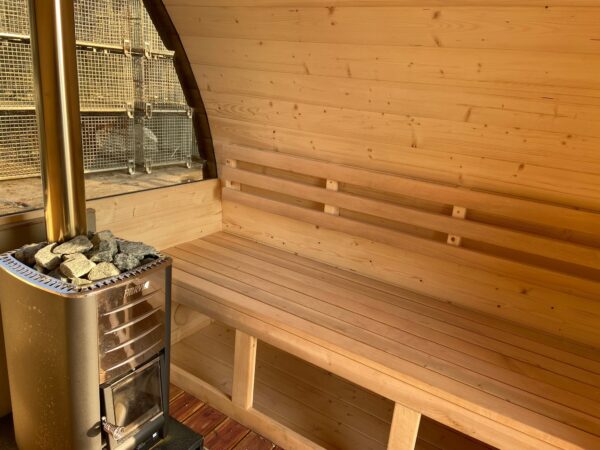 Wood fired sauna