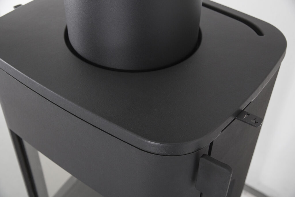 Jotul F305 Woodburner Stove Black with Logstore Topstak