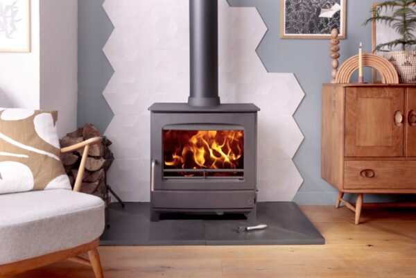 Woodwarm Fireview ECO 5kw, Traditional Door