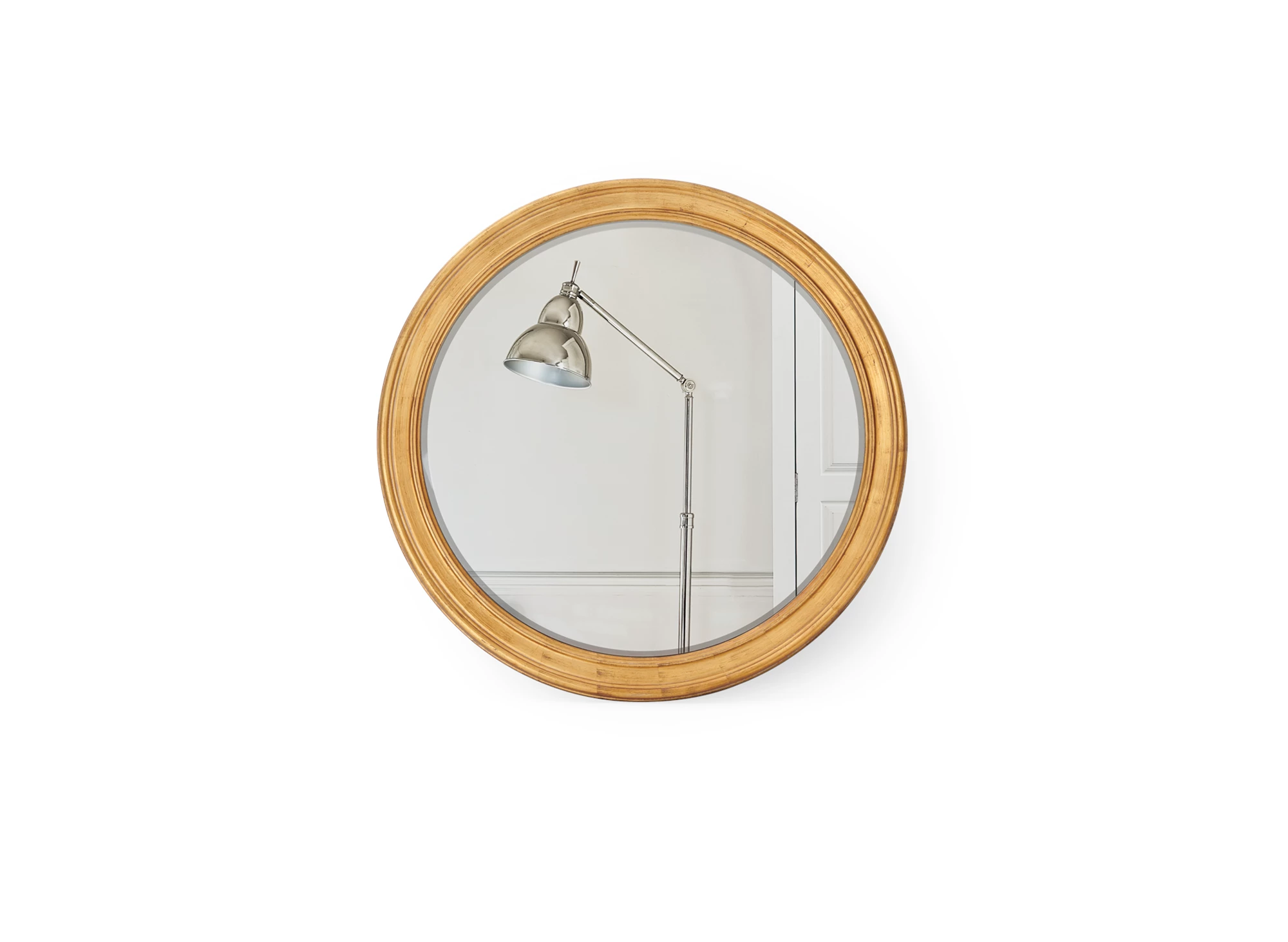 Neptune Fleming 89 Round Mirror Gilt Gold