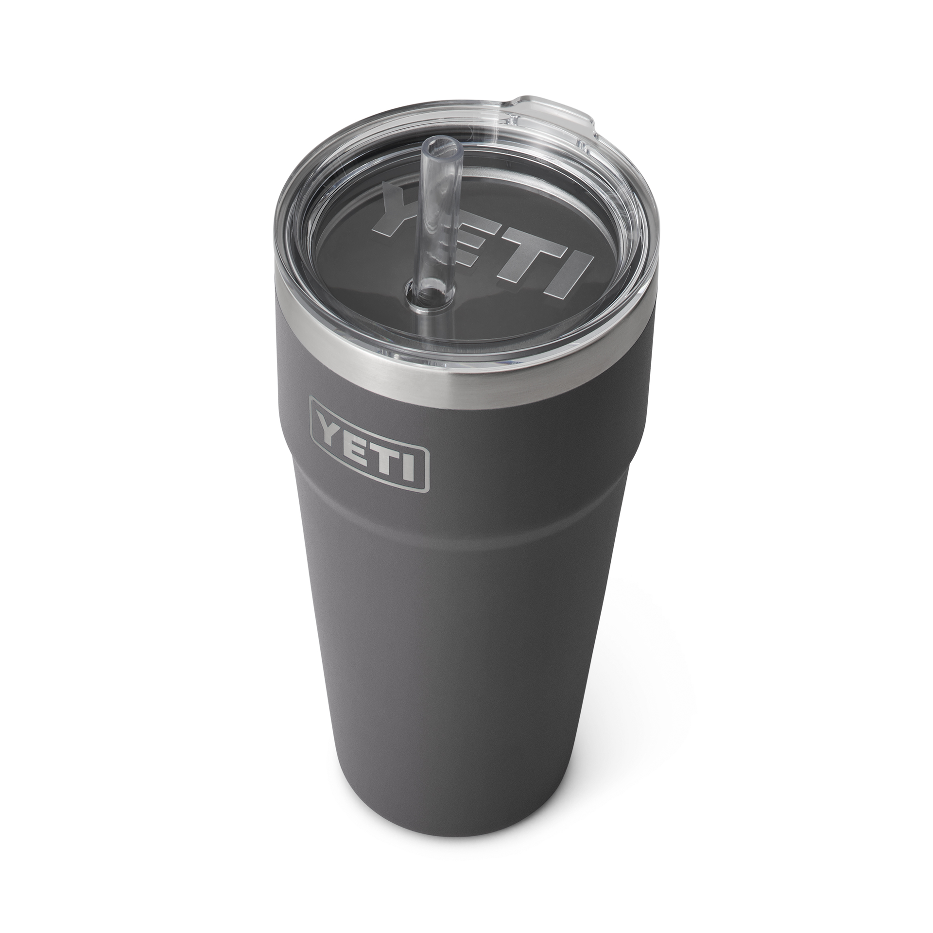 Yeti Rambler 26oz Straw Cap - Charcoal 3 Yeti Rambler 26oz Straw Cap - Charcoal - Image 3