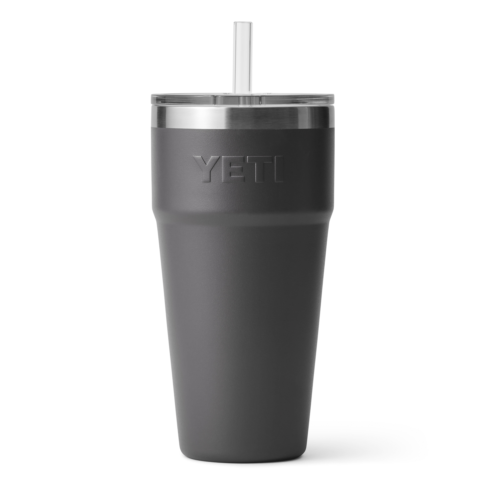 Yeti Rambler 26oz Straw Cap - Charcoal 2 Yeti Rambler 26oz Straw Cap - Charcoal - Image 2