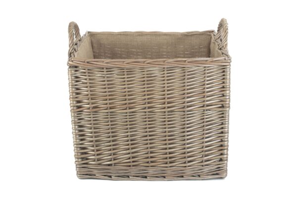 Large Square Lined Wicker Log Basket (2) £45.83