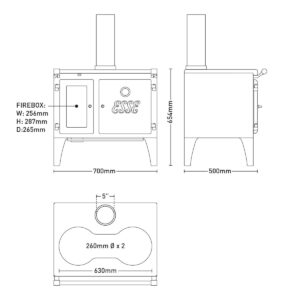 Esse Lightheart - Woodburning Cook Stove (1) £3,062.50