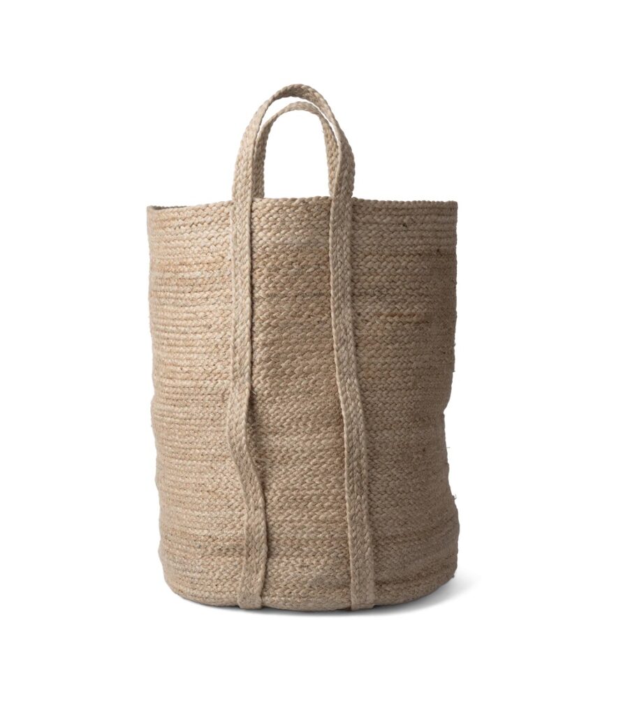 Neptune Round Jute Laundry Basket