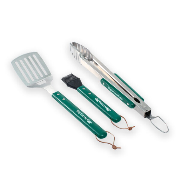 Stainless Steel BBQ Tool Set with Wooden Handles (1) £29.17
