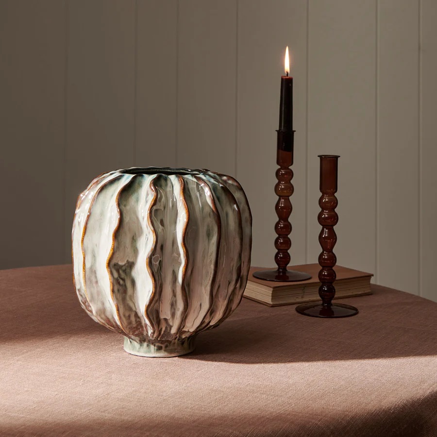 Neptune Lavington Round Vase - Blue 2 Neptune Lavington Vase