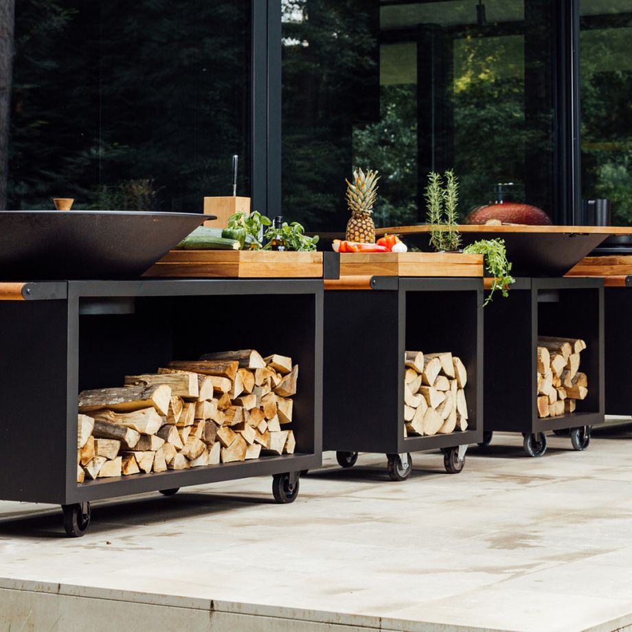 OFYR Mise en Place Table Black 65 Pro Teak Wood 3 OFYR Mise en Place Table Black 65 Pro Teak Wood