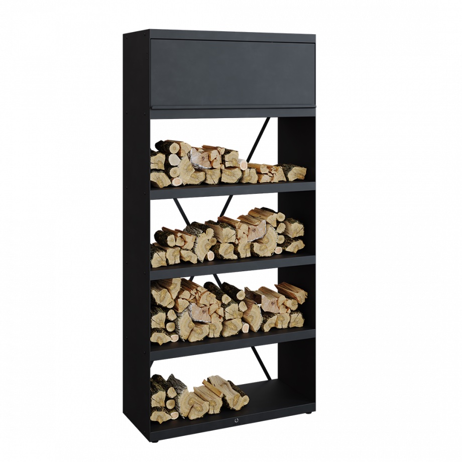OFYR Wood Storage Black 100 1 OFYR Wood Storage Black 100