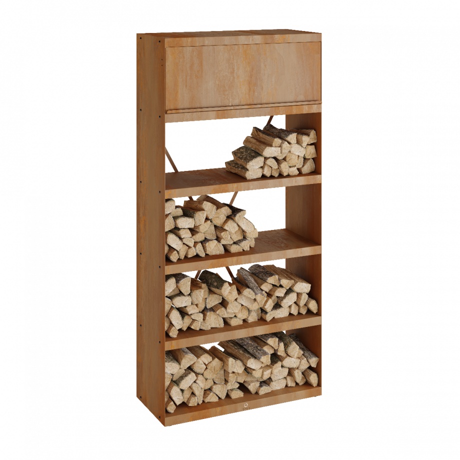 OFYR Wood Storage Corten 100 1 OFYR Wood Storage Corten 100