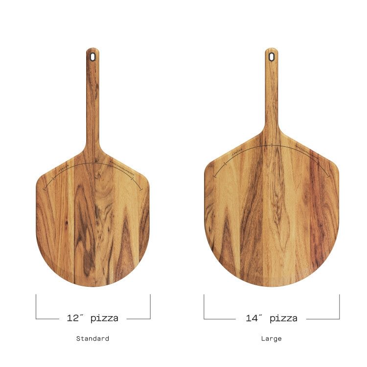 Gozney 14" Acacia Wood Pizza Peel & Server 4 Gozney Acacia Wood Pizza Peel & Server