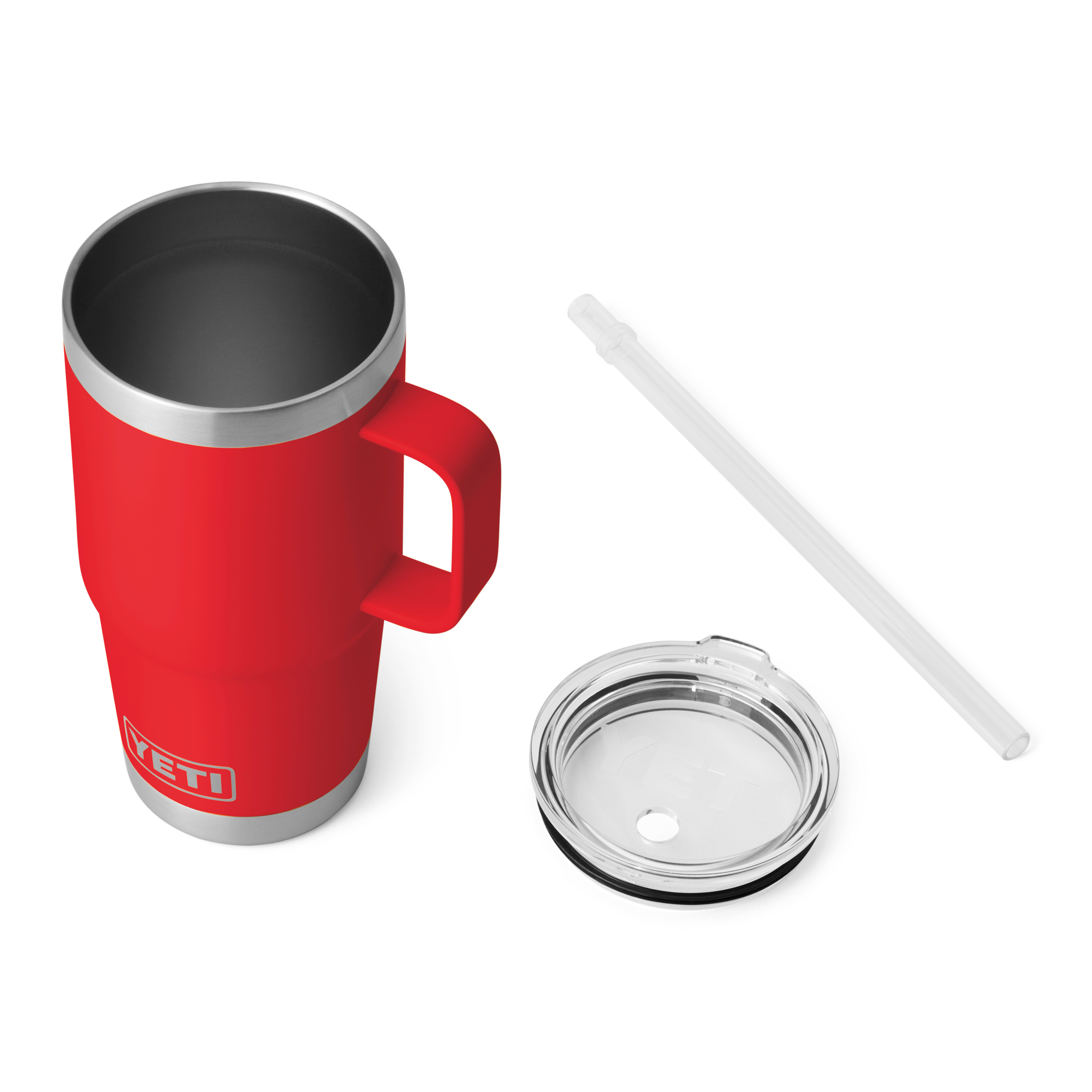 Yeti Rambler 25oz Straw Mug Rescue Red