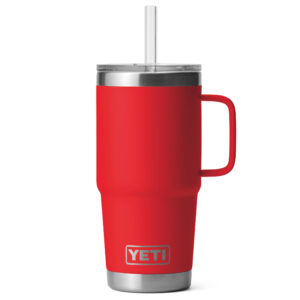 Yeti Rambler 25oz Straw Mug Rescue Red