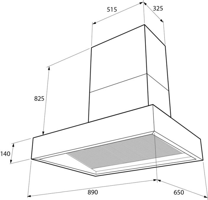 AGA Slab Hood 890mm (21)