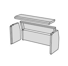 Contura i7/ 300 Series Vermiculite Kit 1 Contura i7 - C300 Brick set