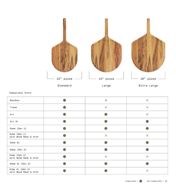 Gozney XL Acacia Wood Pizza Peel & Server 3 Gozney XL Acacia Wood Pizza Peel & Server