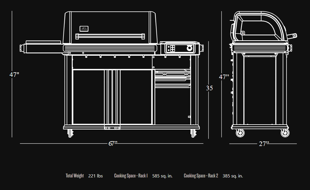 Traeger Woodridge Elite - Achieve epic wood-fired flavour and unlock endless possibilities with the Woodridge Elite.
