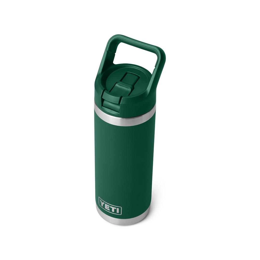 Yeti Rambler 18oz Colour Straw Bottle - Black Forest Green 5 Yeti Rambler 18oz Colour Straw Bottle