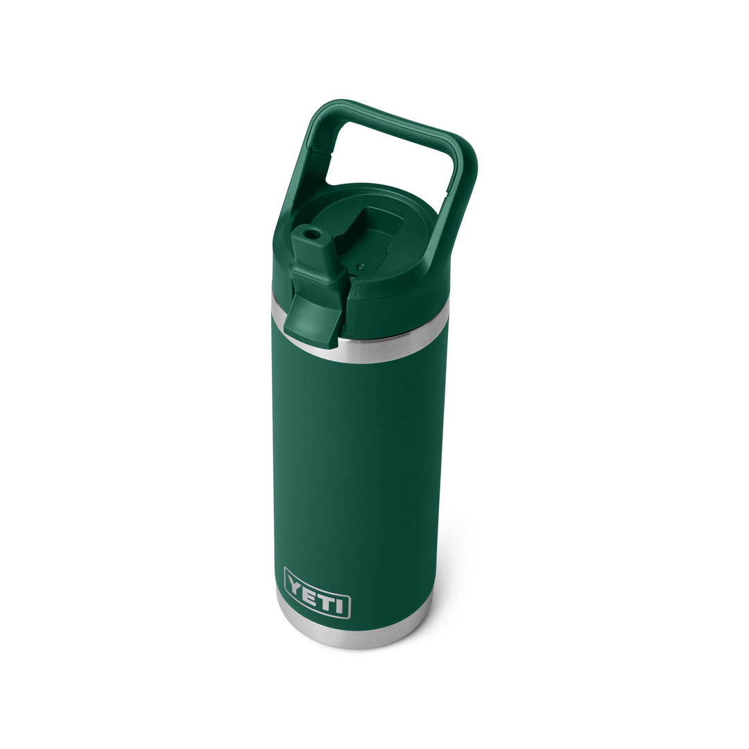 Yeti Rambler 18oz Colour Straw Bottle - Black Forest Green 4 Yeti Rambler 18oz Colour Straw Bottle